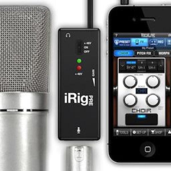 IK Multimedia iRig Pre XLR microphone interface  وصلة اي ريق بري لتوصيل اللاقط  العادي أوالحساس  مباشرة على الجوال  لتسجيل الصوت مثلاً أو للبث المباشر على وسائل التواصل الاجتماعي 